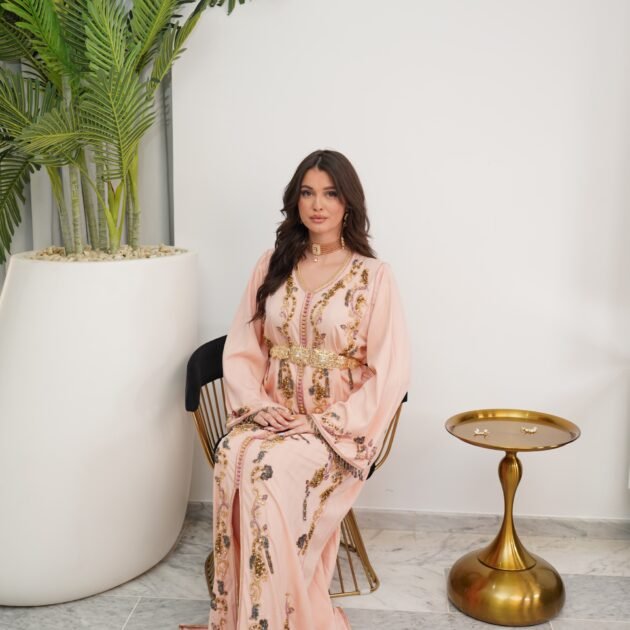 Caftan layali corail