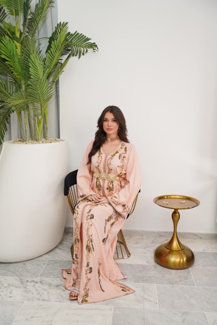 Caftan layali corail