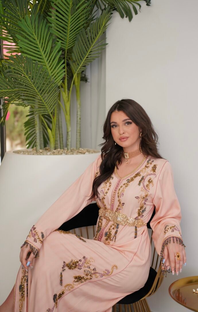 Caftan layali corail - Image 4