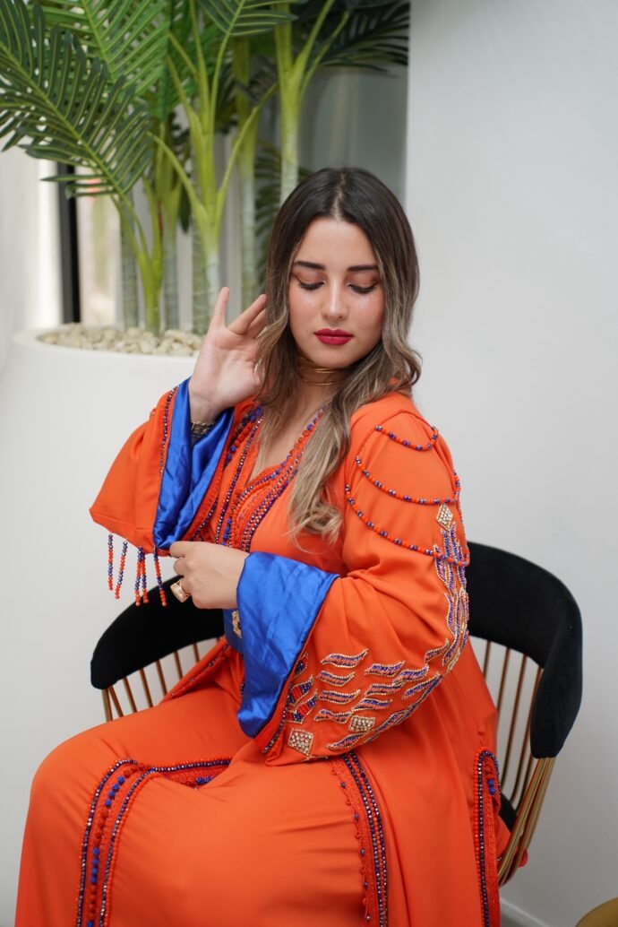 🧡 Caftan Bahia – Éclat Royal 💙 - Image 4