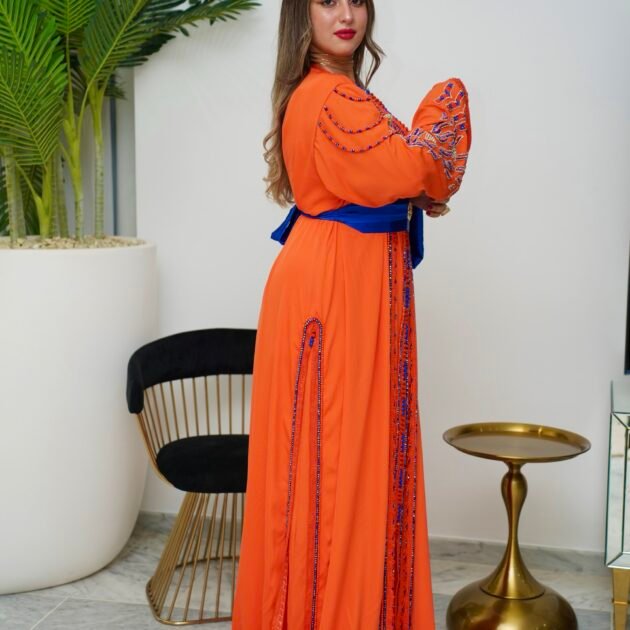 🧡 Caftan Bahia – Éclat Royal 💙