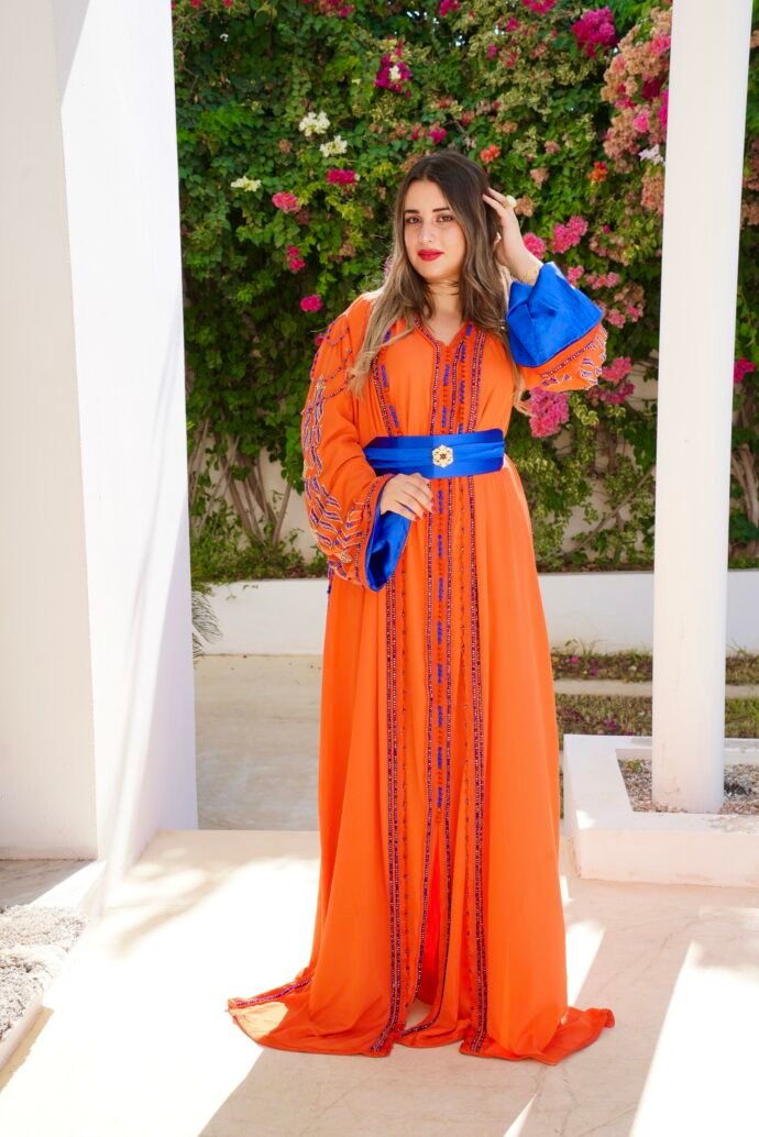 🧡 Caftan Bahia – Éclat Royal 💙 - Image 6