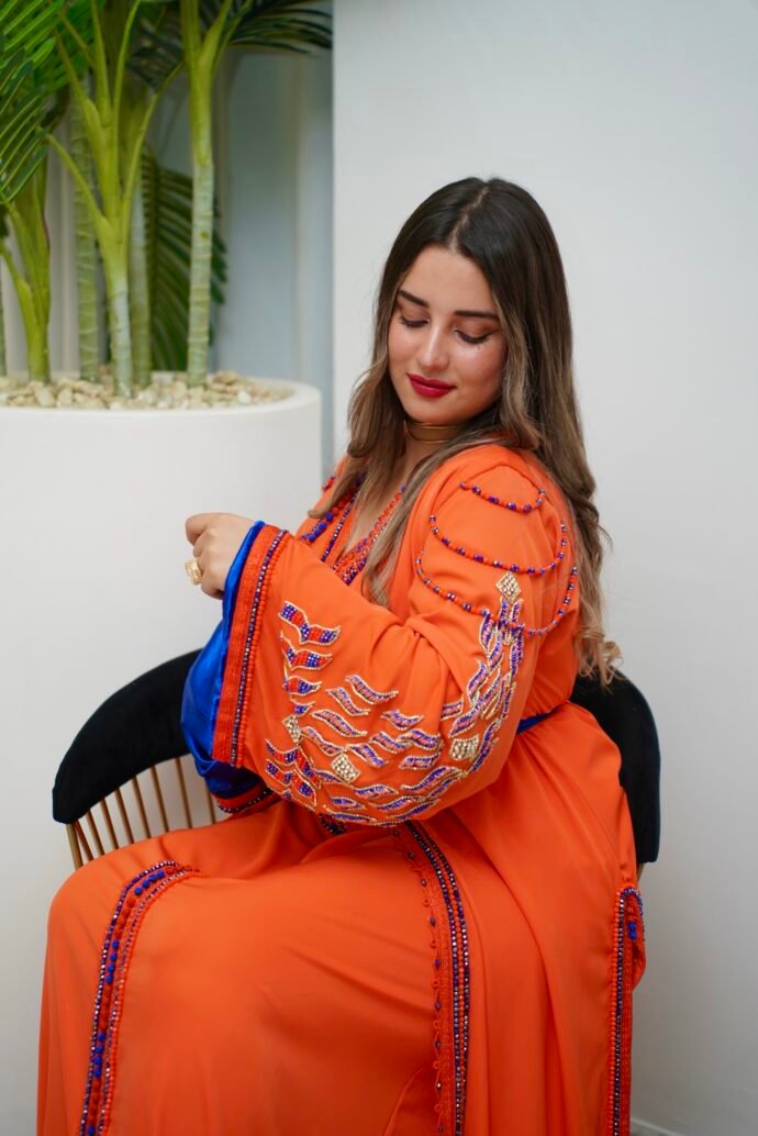 🧡 Caftan Bahia – Éclat Royal 💙 - Image 5